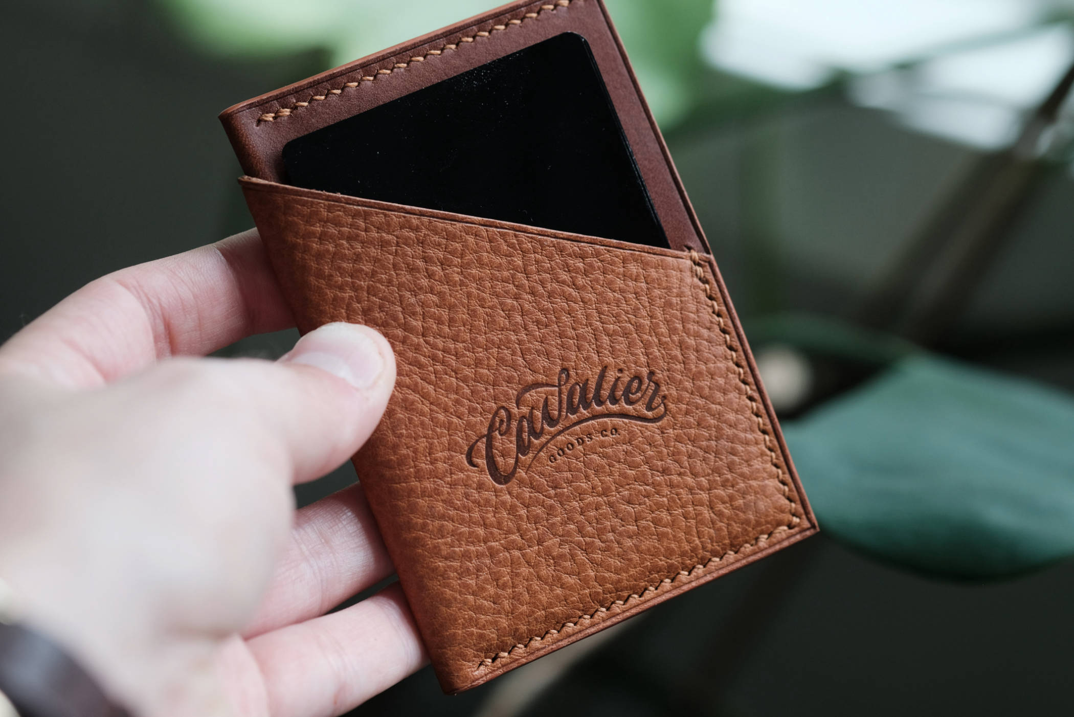 Wrap Wallet (Cognac Minerva & Mahogany Buttero) - Cavalier Goods Co.