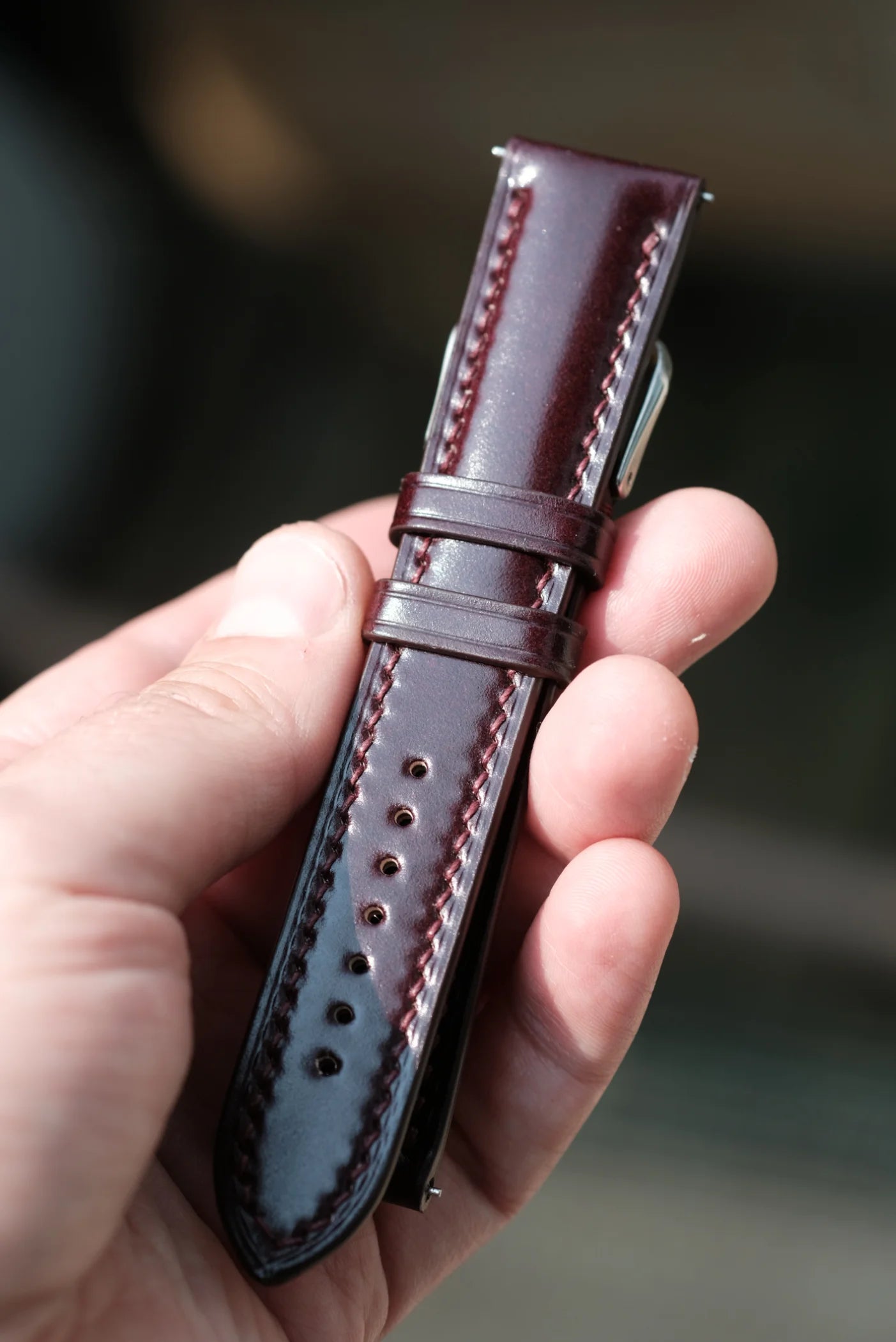 Custom Shell Cordovan Watch Strap